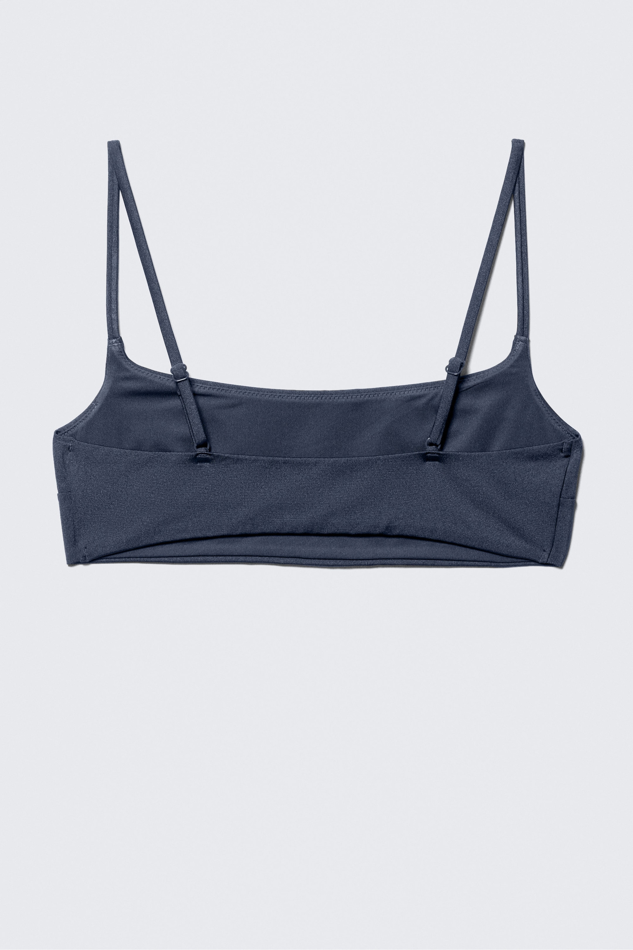 Dark Blue - Scoop Neck Bikini Top - 7