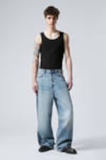 Seventeen Blue - Mittelblau - Astro Loose Baggy Leg Jeans - 3
