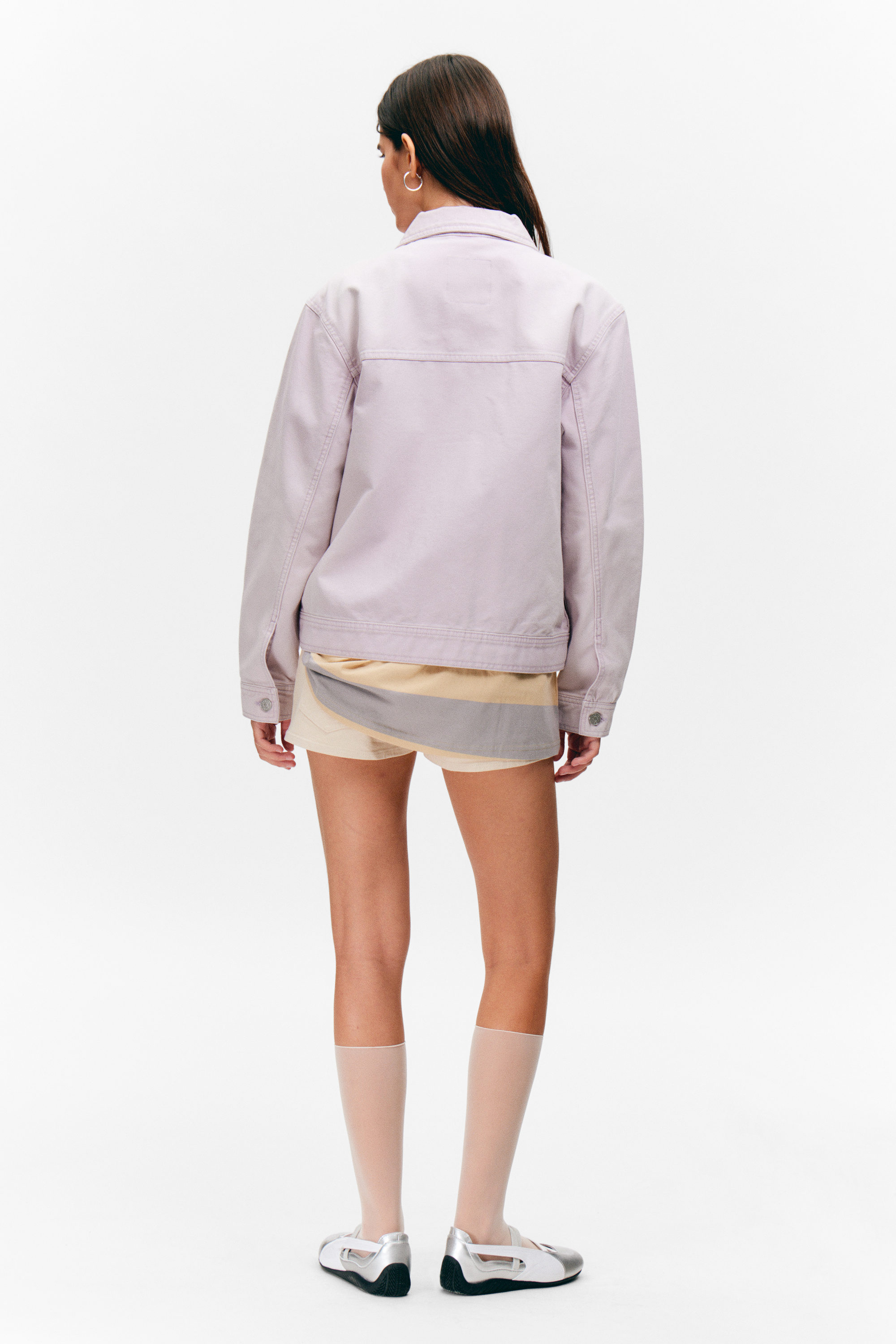 Light Dusty Purple - Two-way Zip Oxford Jacket - 7