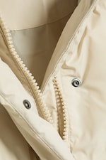 Light Beige - Taillierte Pufferjacke - 2