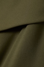 Mörk khakigrön - Utsvängda yogatights med vikt midja - 5