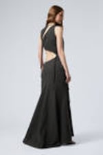 Dark Grey - Braided Cut-Out Maxi Dress - 3