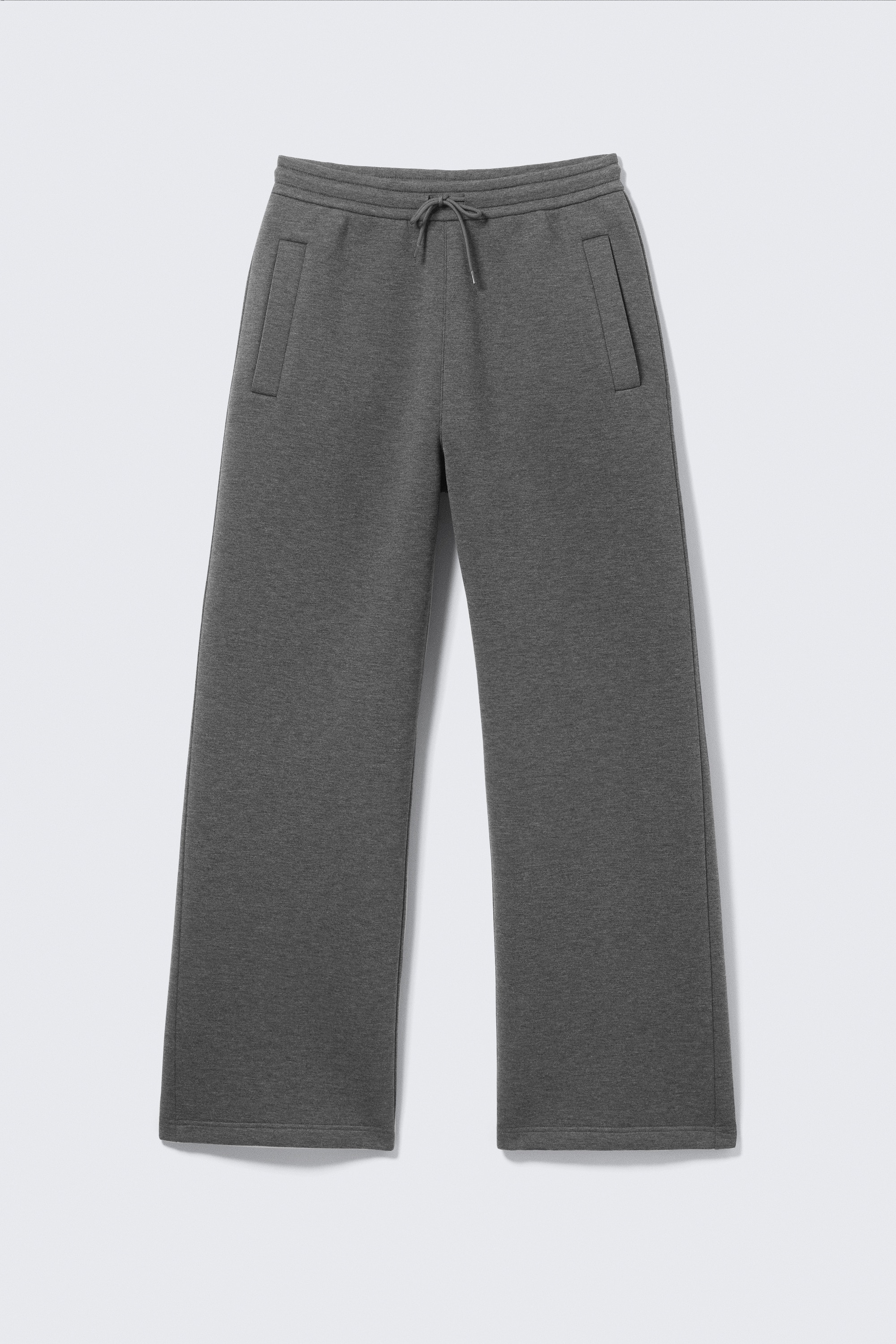 Loose Fit Scuba Sweatpants - Gri închis melanj/Black/Grey Melange