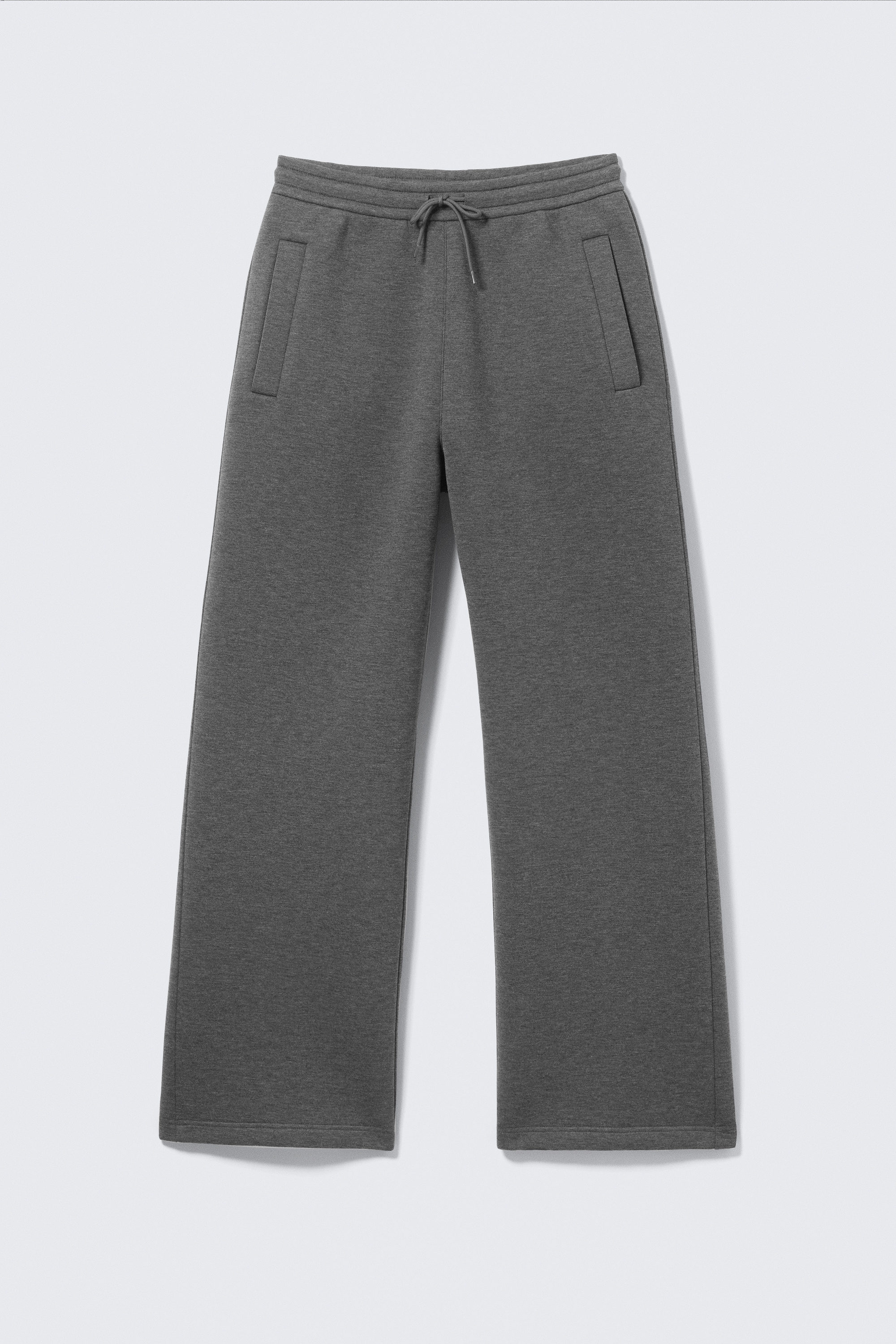Donkergrijs gemêleerd - Scuba Sweatpants - Loose Fit - 0