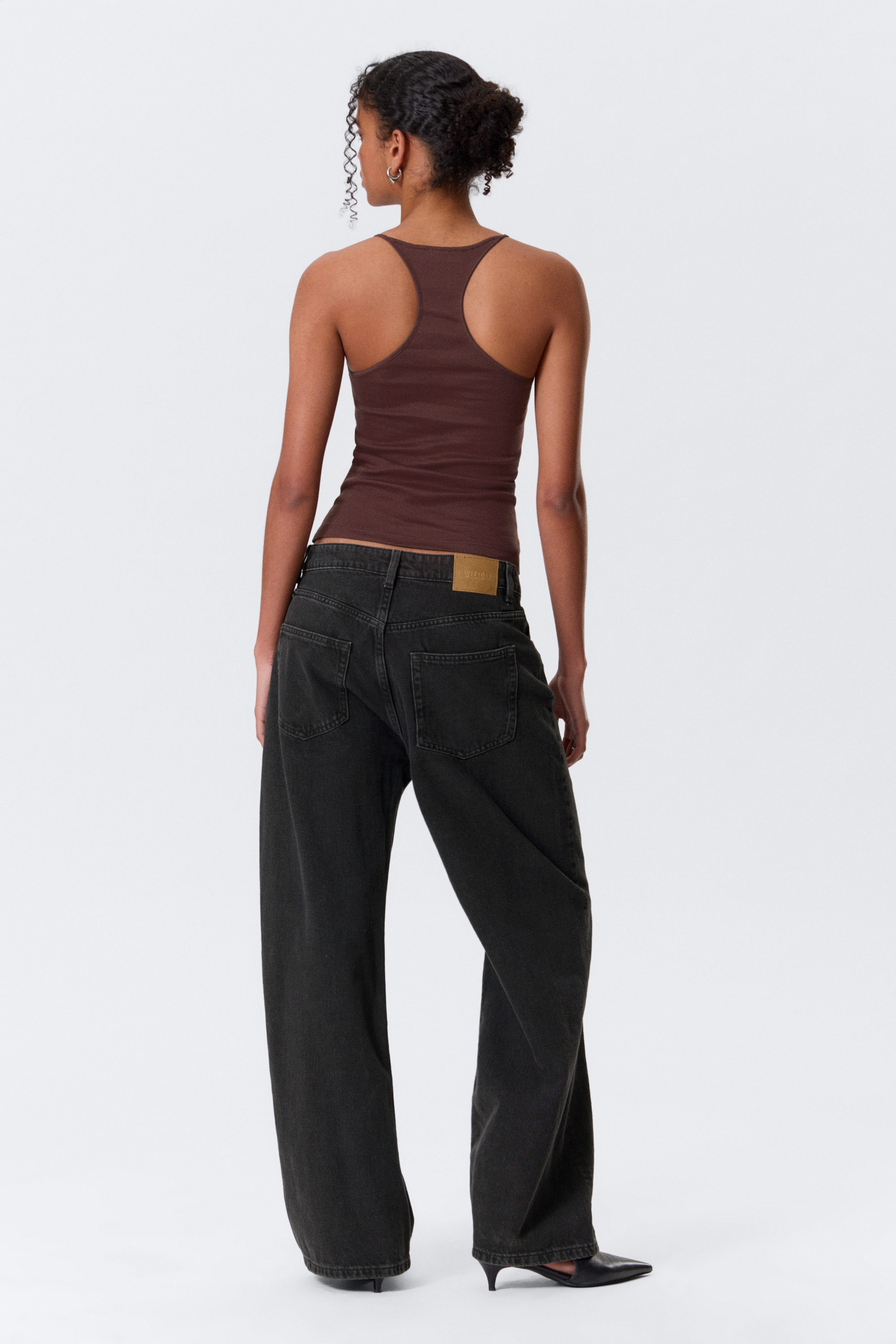 Burgunderrot - Schmal geschnittenes Racerback-Tanktop - 2