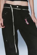 Verblasstes Schwarz - CM x LB Looser Black Crystallised Unisex Jeans - 6