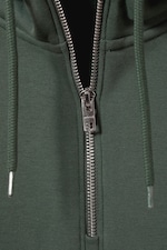 Dark Green - Hank Half Zip Hoodie - 1