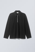 Black - Oversized Terry Shirt - 0