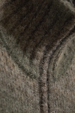 Khakigrün - Weicher Strick-Cardigan mit Reißverschluss - 21