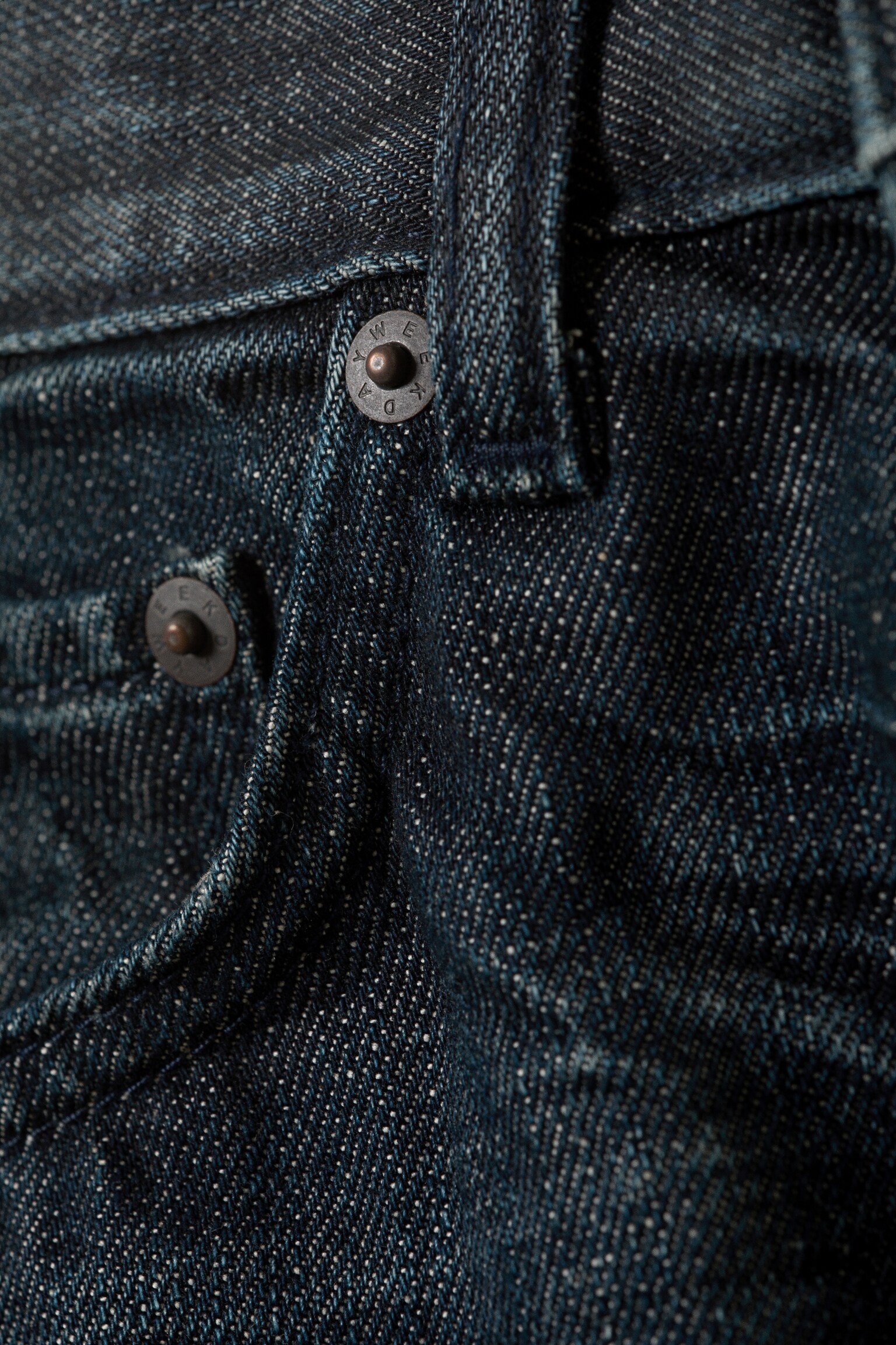 Orbit Mid Waist Regular Straight Leg Jeans - Ridge Blue - Mörkblå - 6