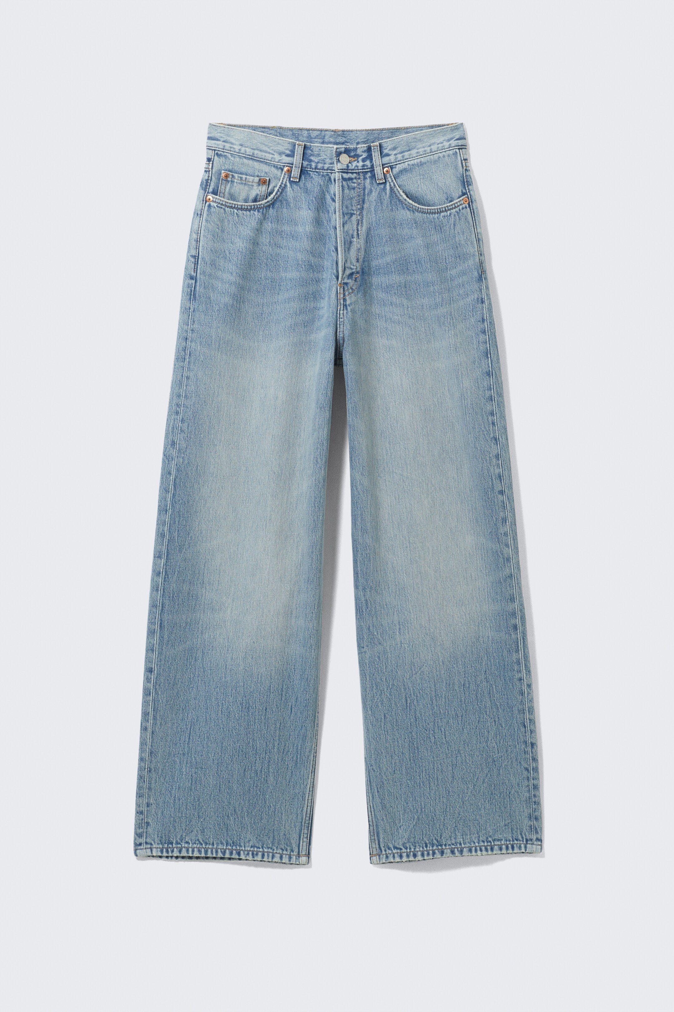 Größeres Bild anzeigen: Astro Loose Baggy Leg Jeans - Blue Stream - Mittelblau - Men | H&M AT 11