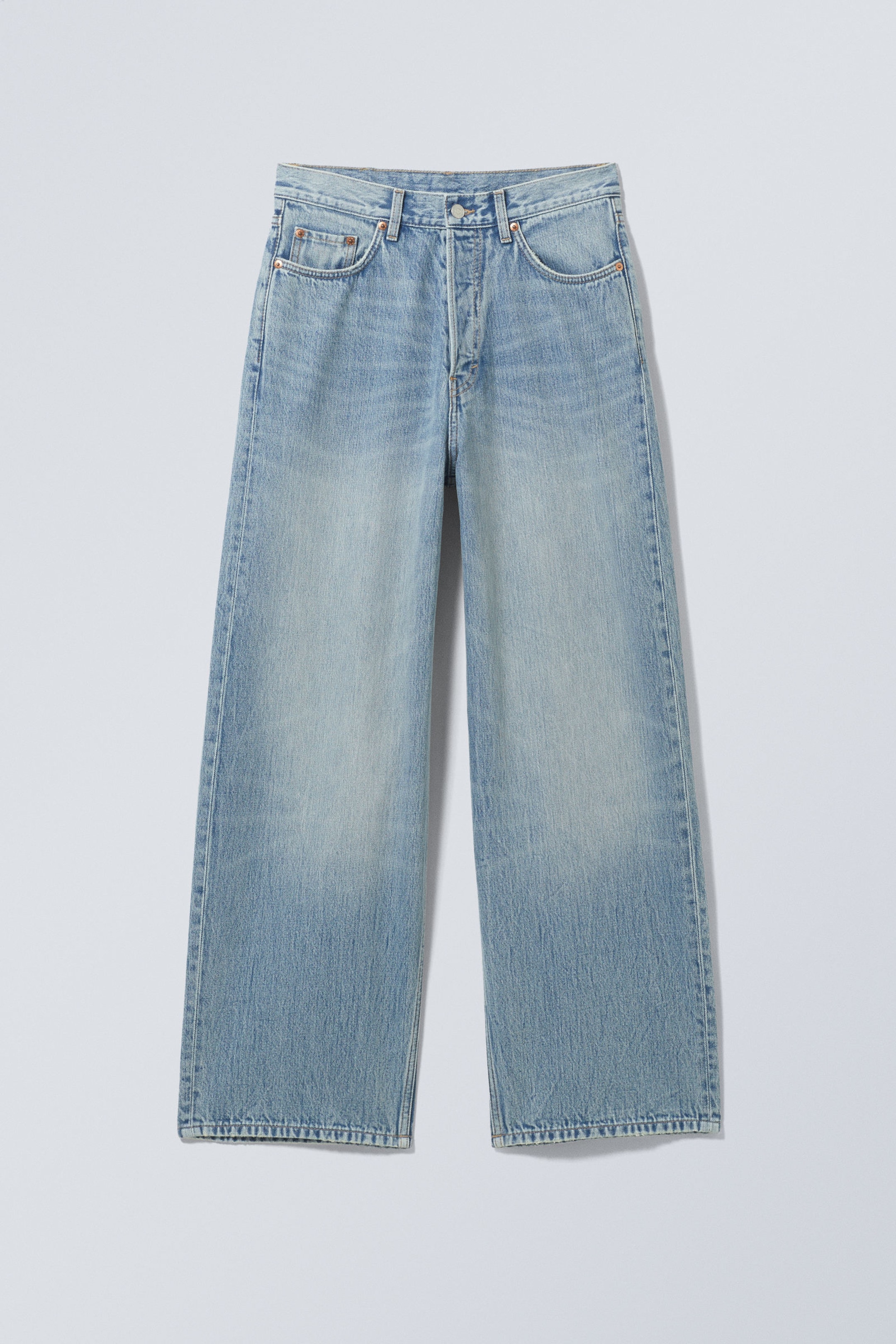 Blue Stream - Medium Blue - Astro Loose Baggy Leg Jeans - 12