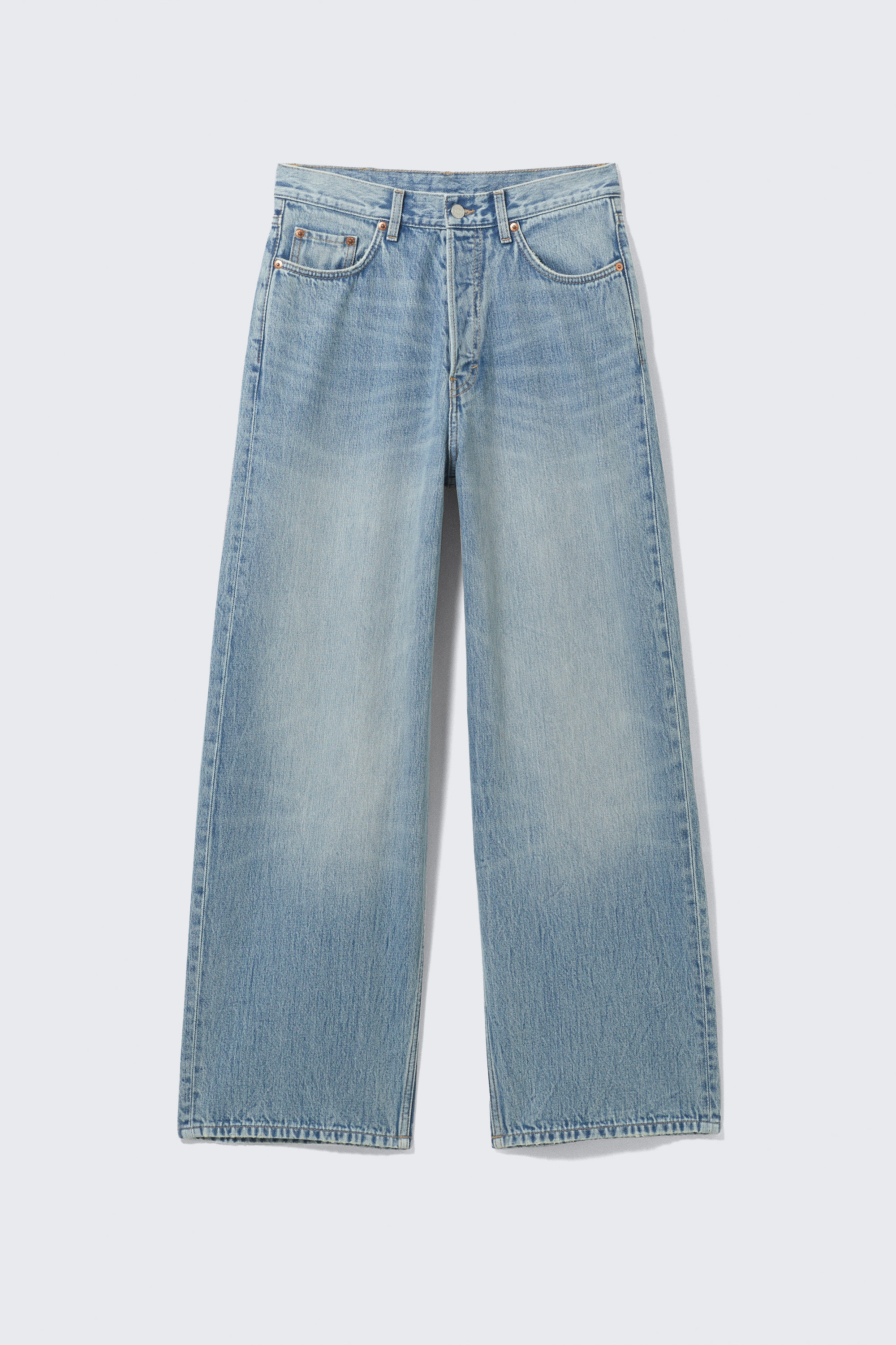 Blue Stream - Medium Blue - Astro Loose Baggy Leg Jeans - 11