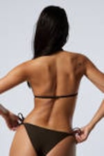 Dunkelbraun - Neckholder-Triangel-Bikinioberteil - 2