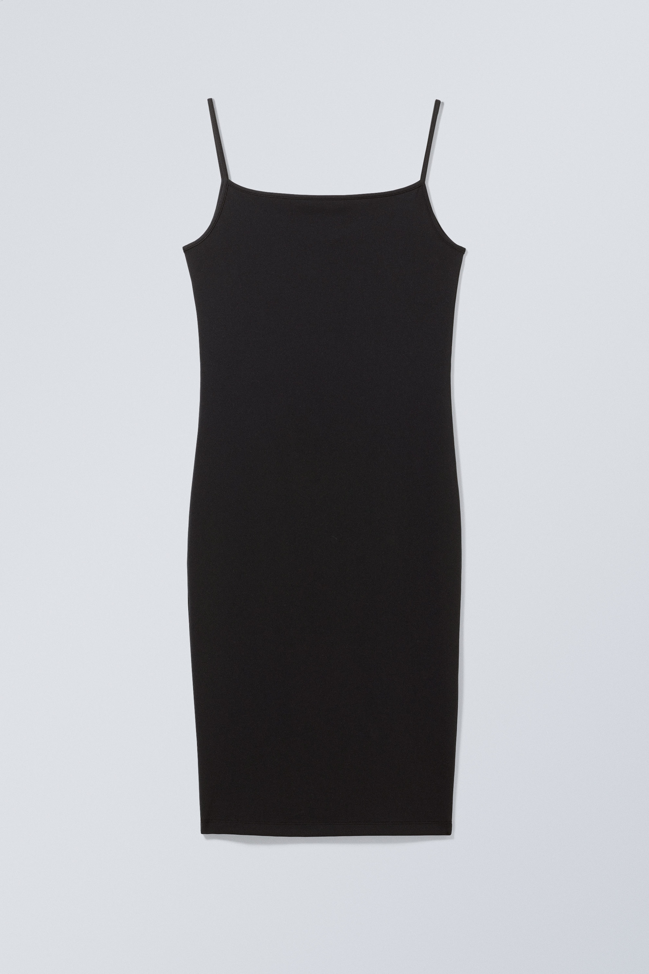 Svart - Strap Knee Dress - 0