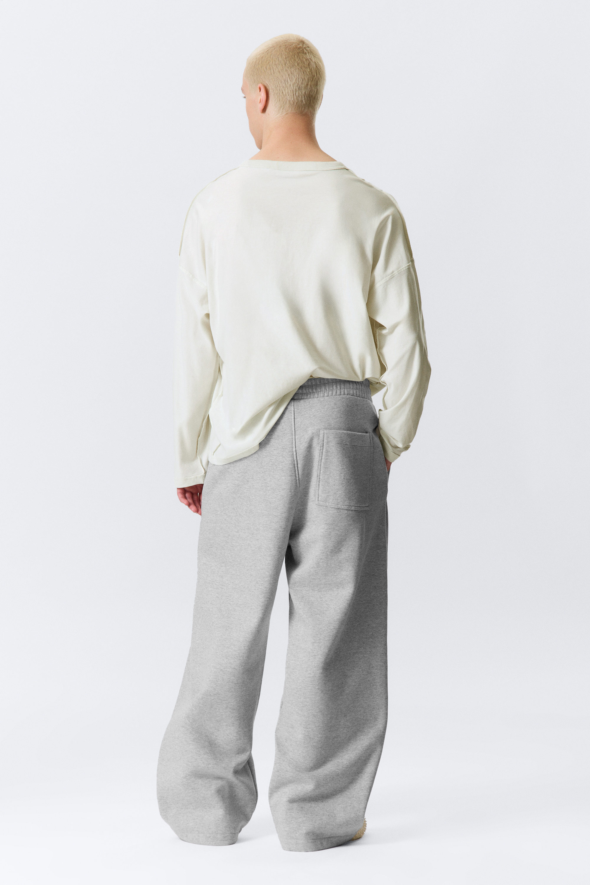 Light Grey - Loose Sweatpants - 4