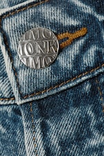 Blue - Fold Up - Peggy Low Rise Loose Baggy Leg Jeans - 6