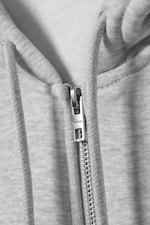 Hellgrau meliert - Klassischer Zip-Hoodie - 5