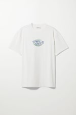 White Triple - Oversized Graphic Printed T-shirt - 0