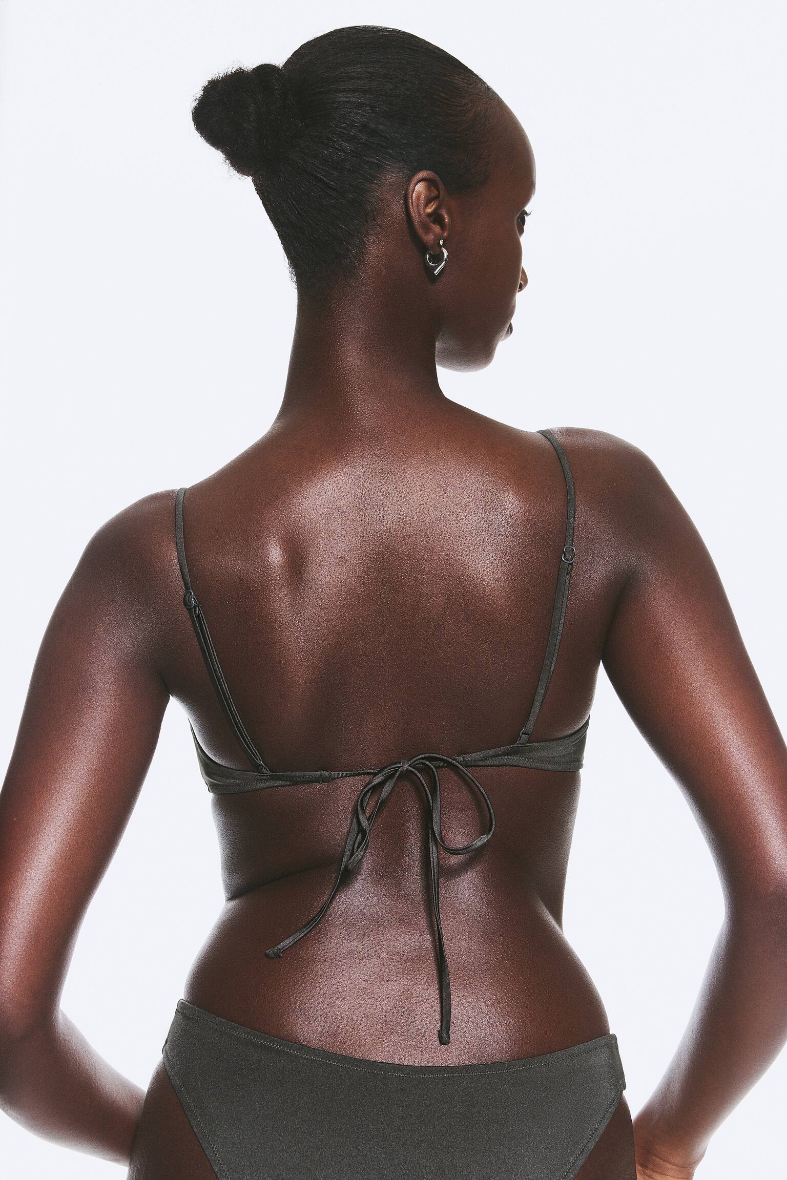 Top bikini imbottito - Dark Grey - Shimmer/Nero/Blu scuro - 5