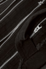 Svart - Jeansväska med dragkedjor - 6