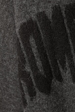 Dark Grey - Romancer - Loose Graphic Knitted Sweater - 1