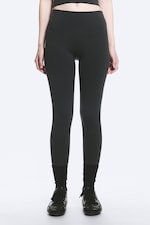 Dark Grey - High Waisted Sports Tights - 1