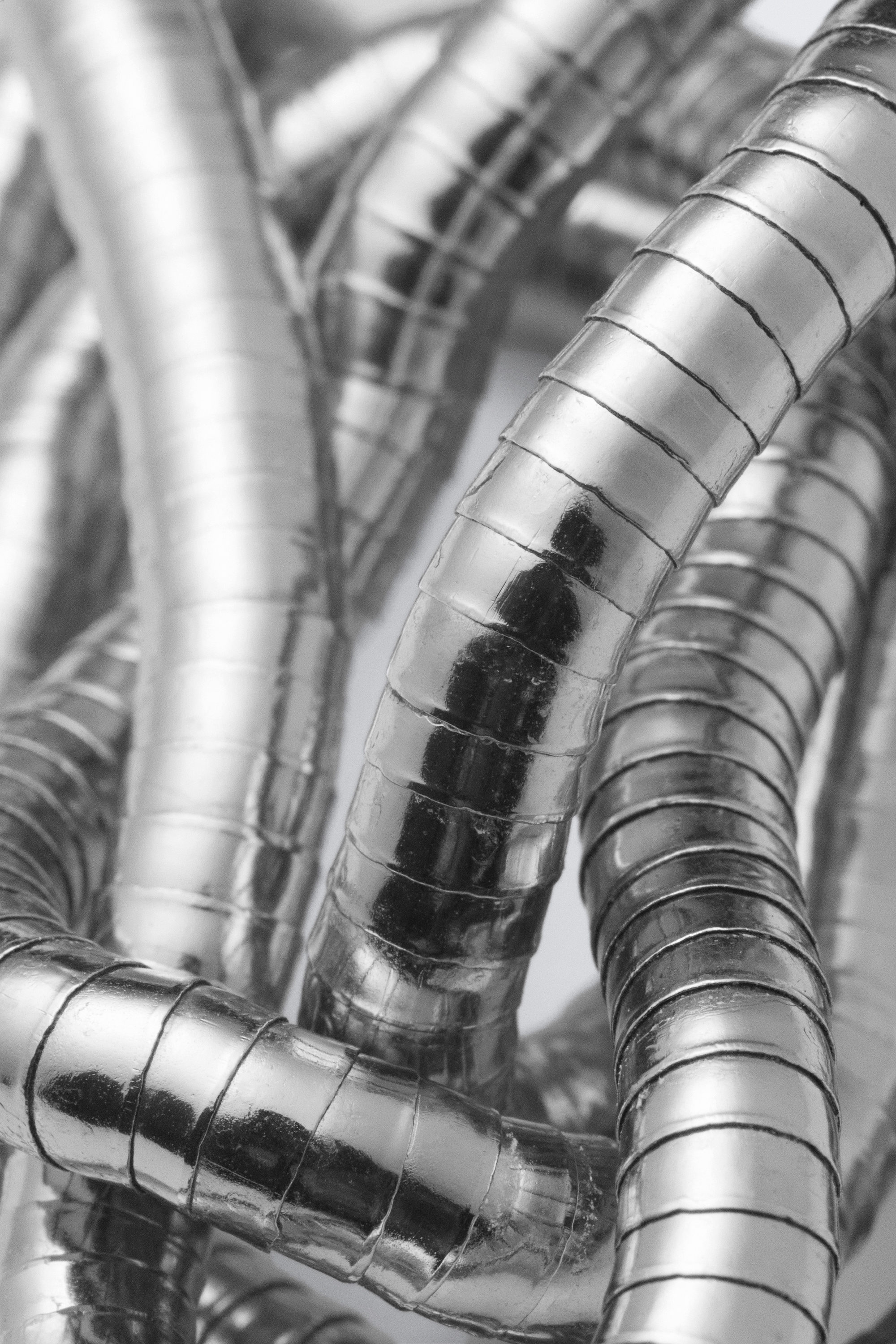 Silver - Flexible Steel Necklace - 2