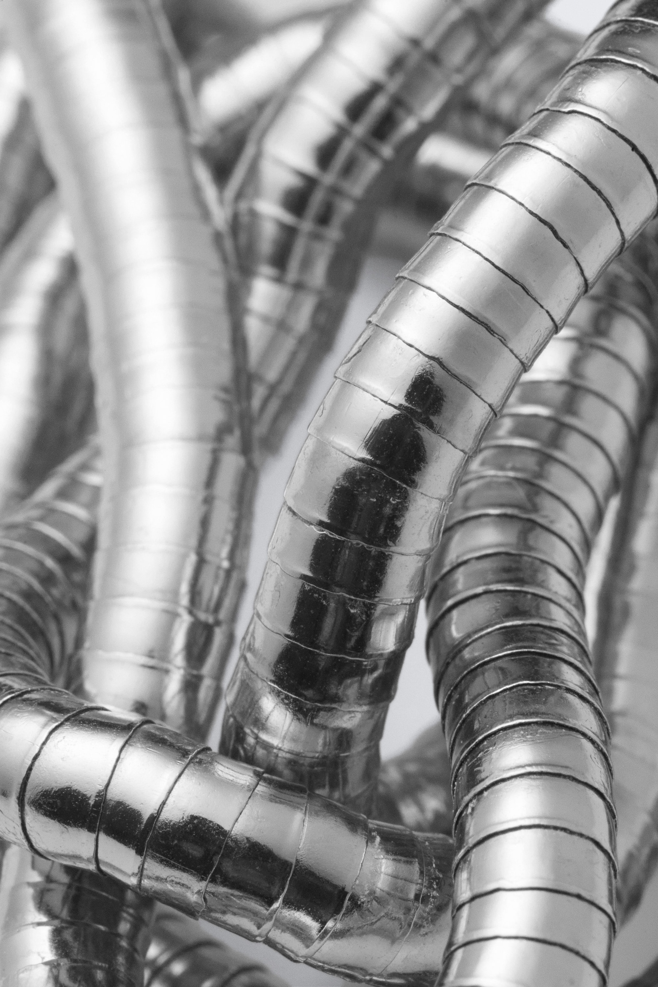 Silver - Flexible Steel Necklace - 2