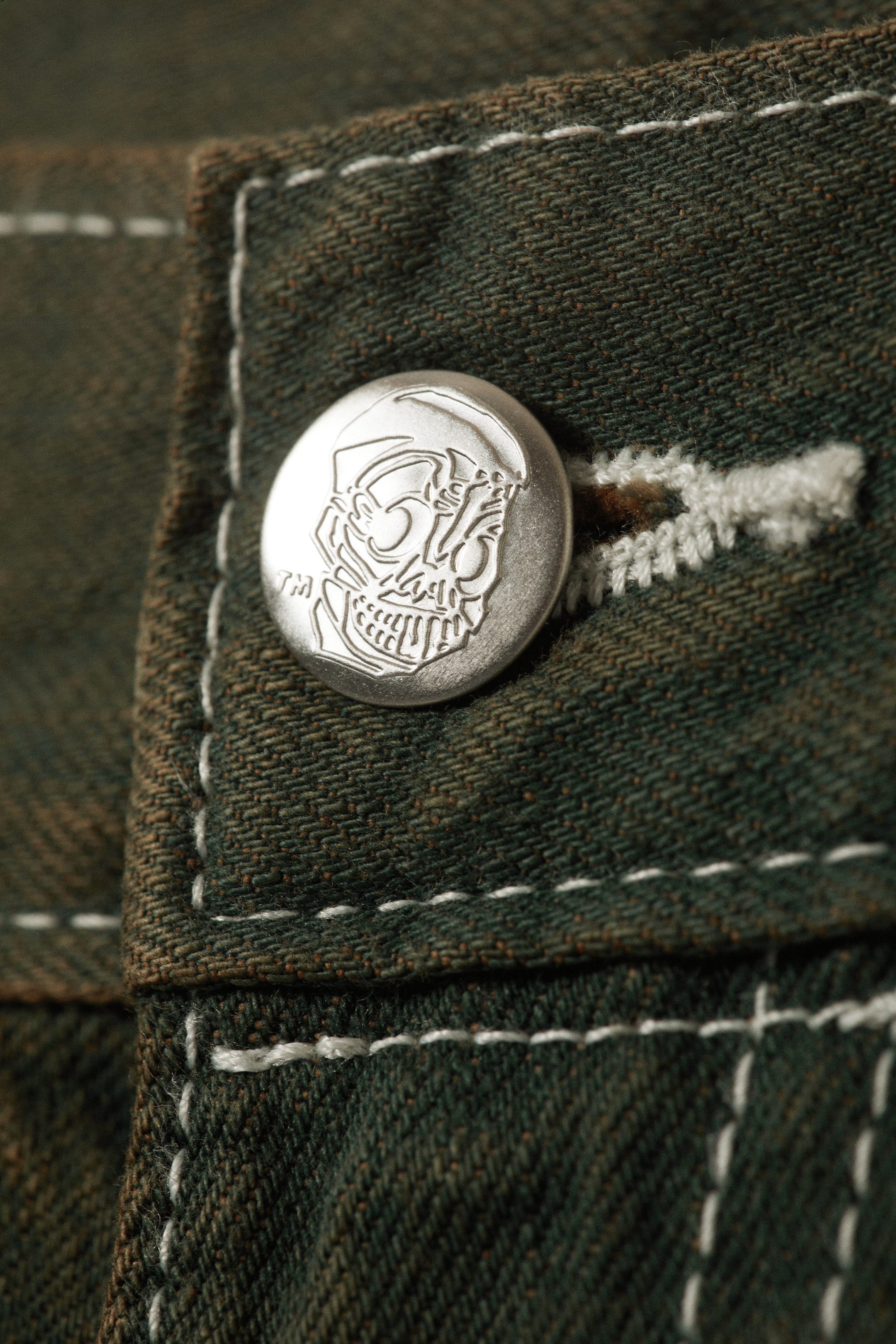 Deep Green - Khaki Green - Looser Regular Waist Loose Straight Jeans - 7