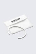 Silver - Silver-Plated Open Cuff Bracelet - 3