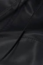 Black - Rectangular Shoulder Bag - 1