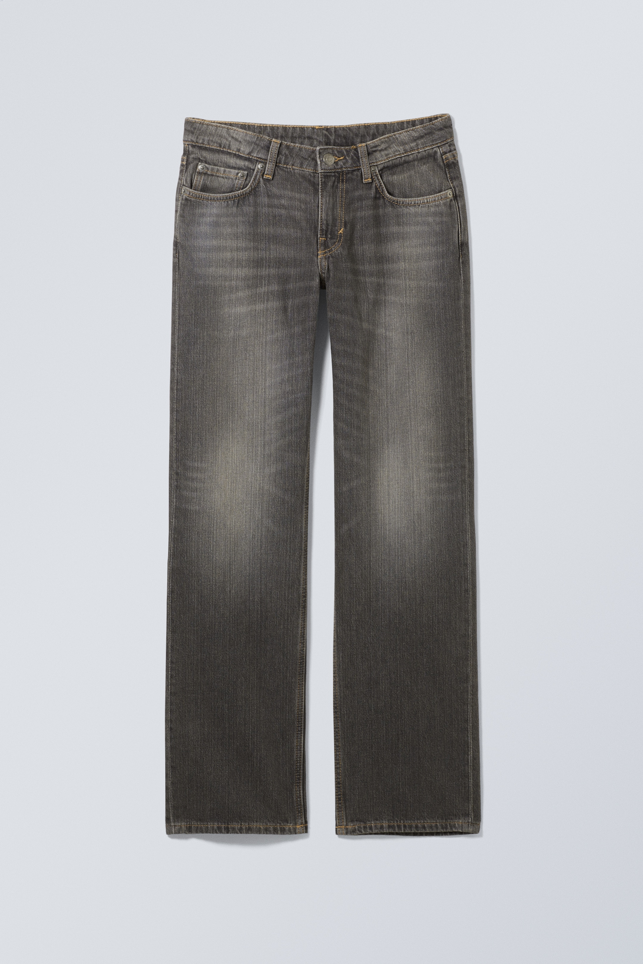 Nagyobb kép megtekintése: Arrow Low Rise Regular Straight Leg Jeans - Mine Grey - Medium Grey - NŐI | H&M HU 1