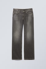Mine Grey - Medium Grey - Arrow Low Rise Regular Straight Jeans - 0