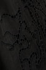Verwaschenes Schwarz - Lockere Baumwoll-Shorts mit Broderie Anglaise - 5