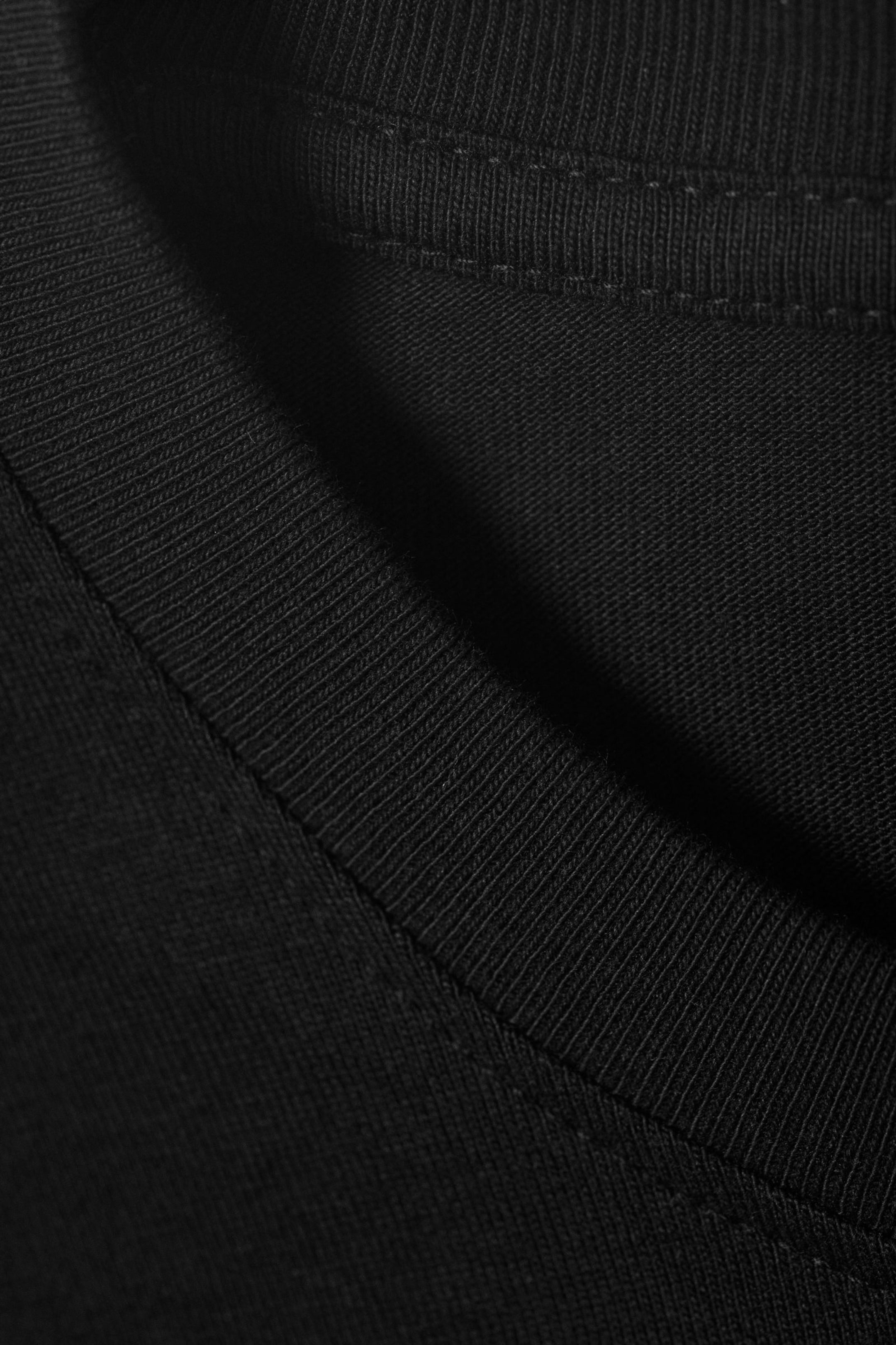 Schwarz - Boxy Longsleeve aus Baumwolle - 4