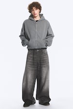 Imperial Black - Black - VOID LOW RISE LOOSE BAGGY JEANS - 0