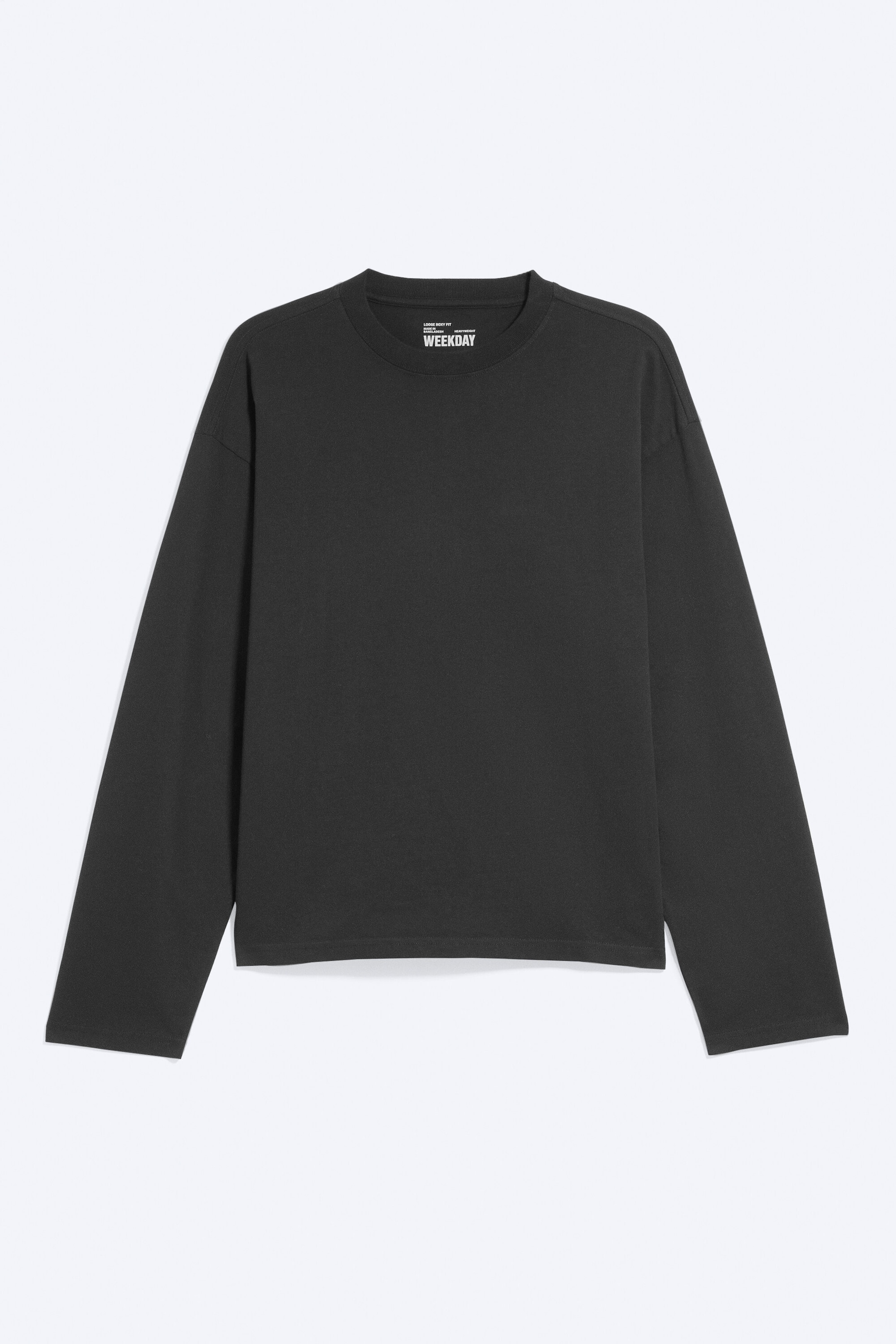 Ausgewaschenes Dunkelgrau - Boxy Longsleeve mit lockerer Passform - 3