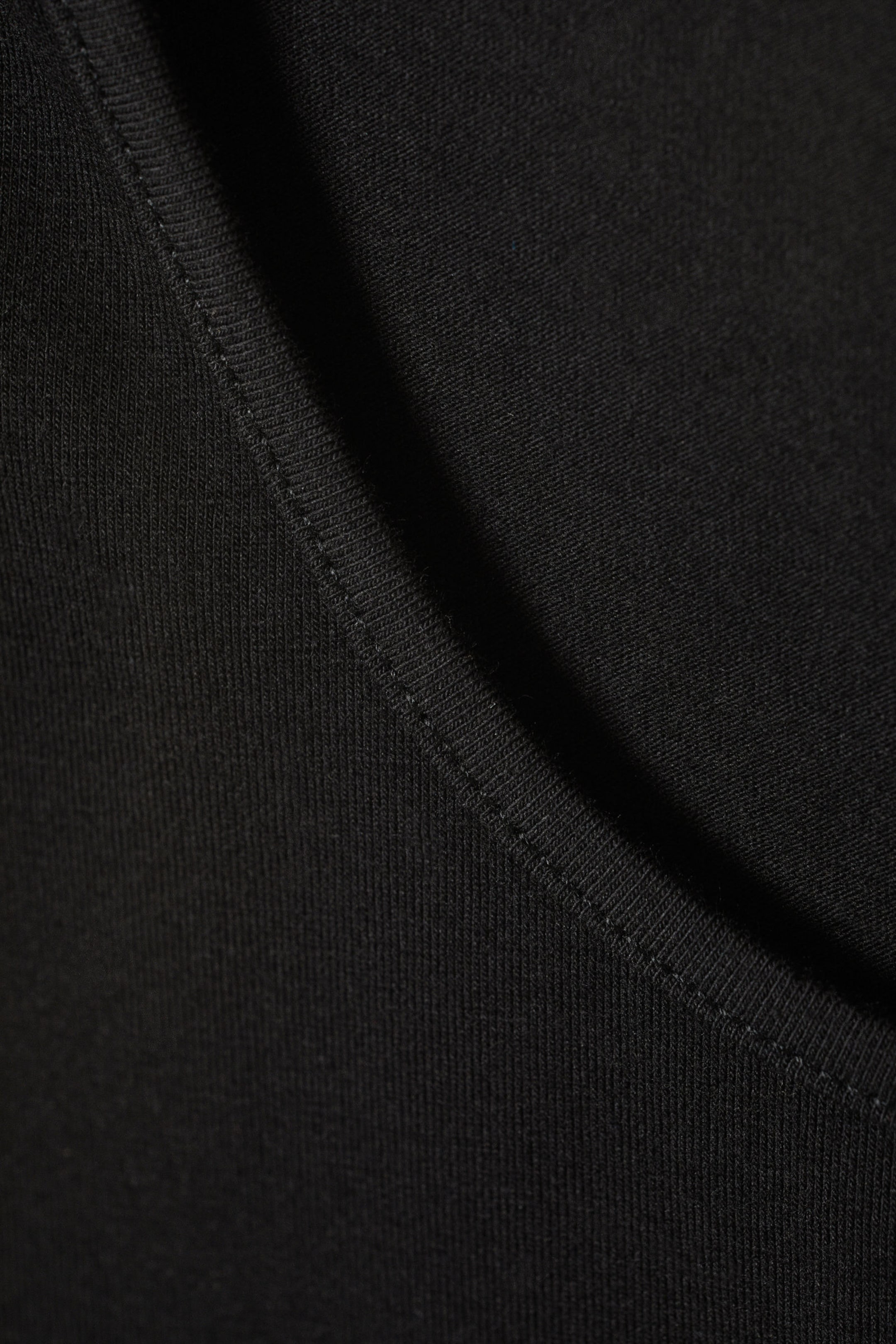 Schwarz - Glattes, eng anliegendes Tanktop - 1