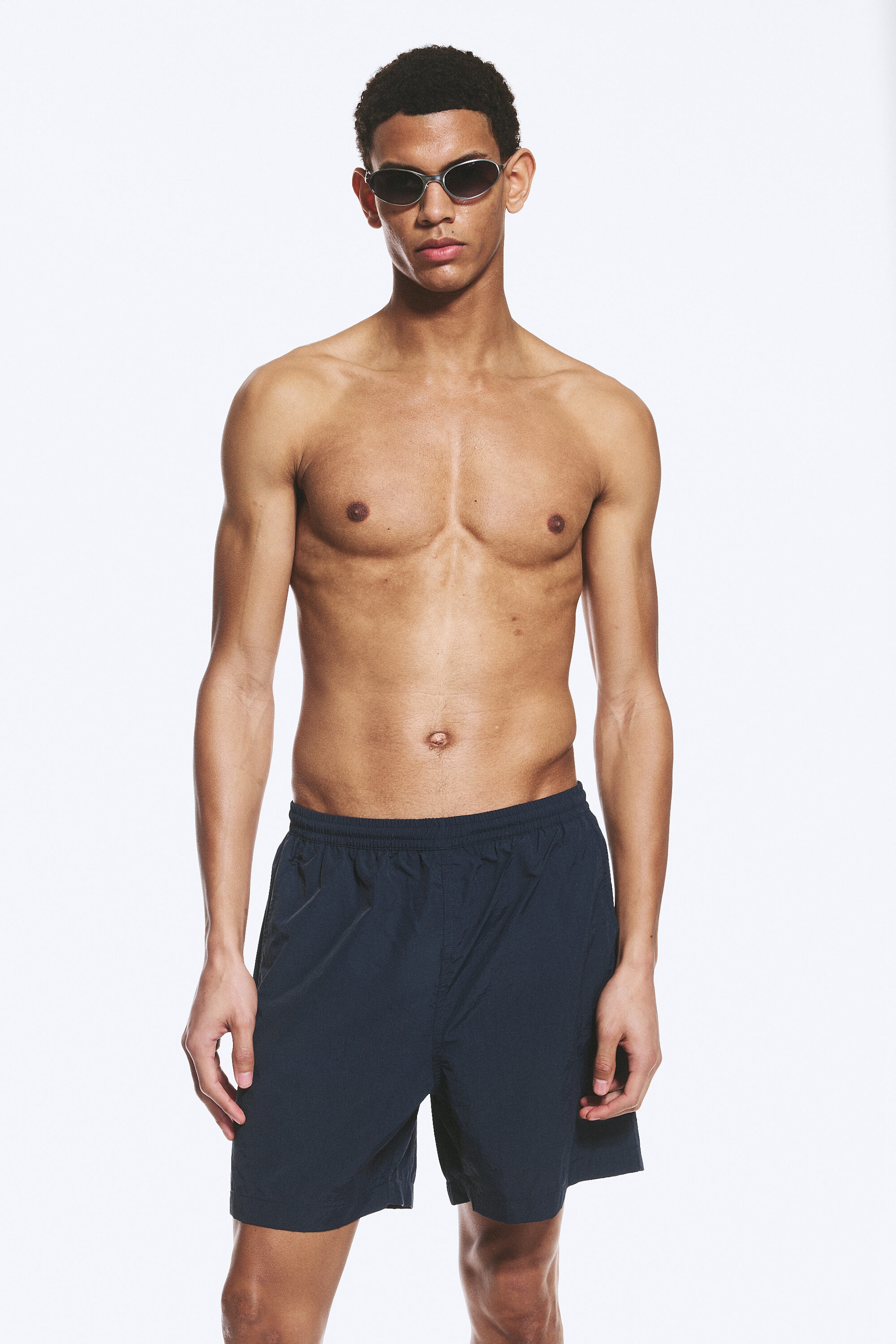 Mörkblå - Badshorts - 1