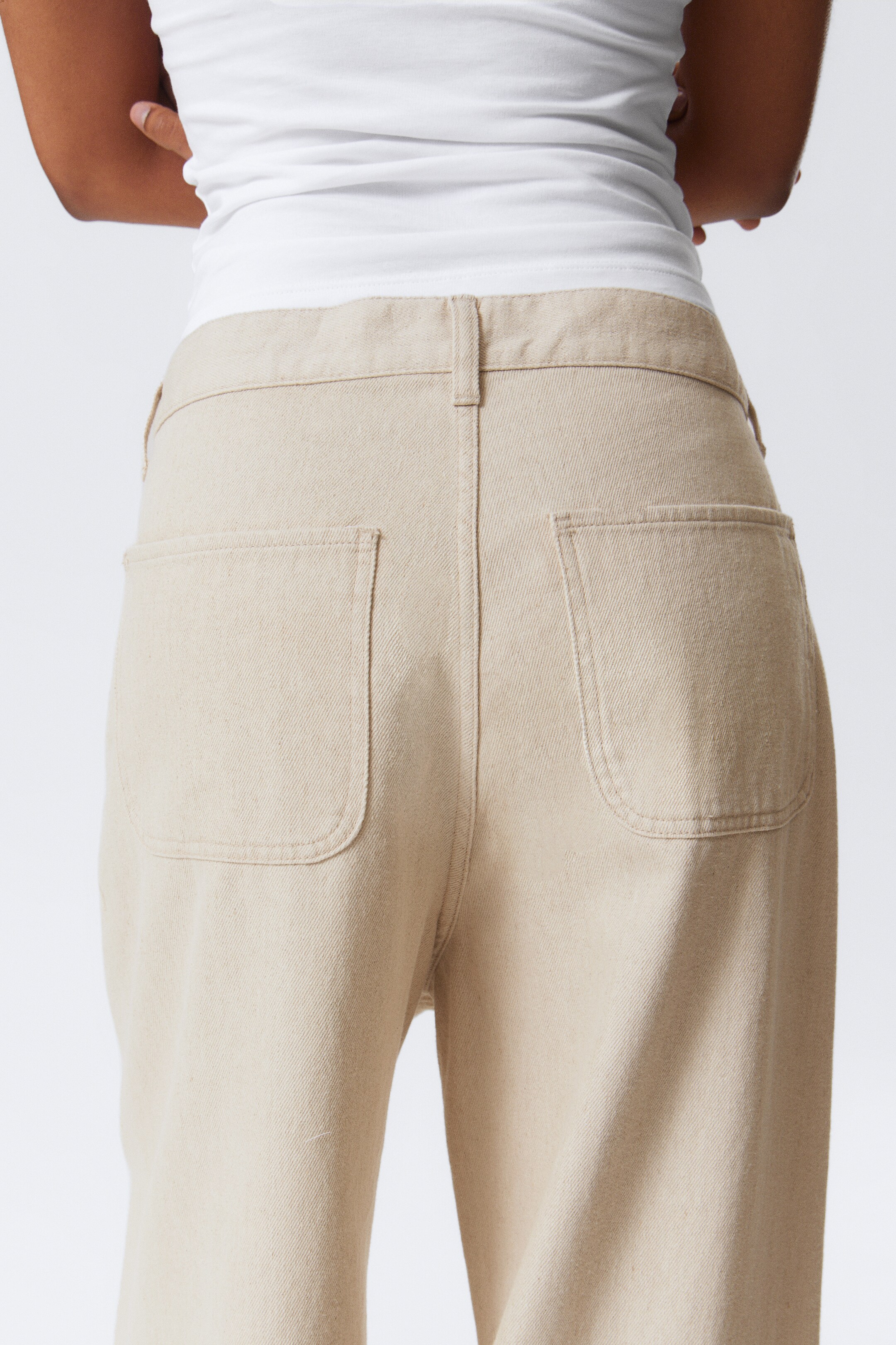 Agrandir l'image: Astro Loose Baggy Leg Pantalon en lin mélangé - Écru - HOMME | H&M FR 9