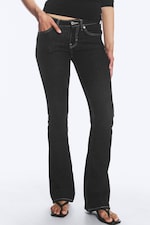 Blue Rinse - Mörkblå - Luna Low Waist Skinny Bootcut Jeans - 1
