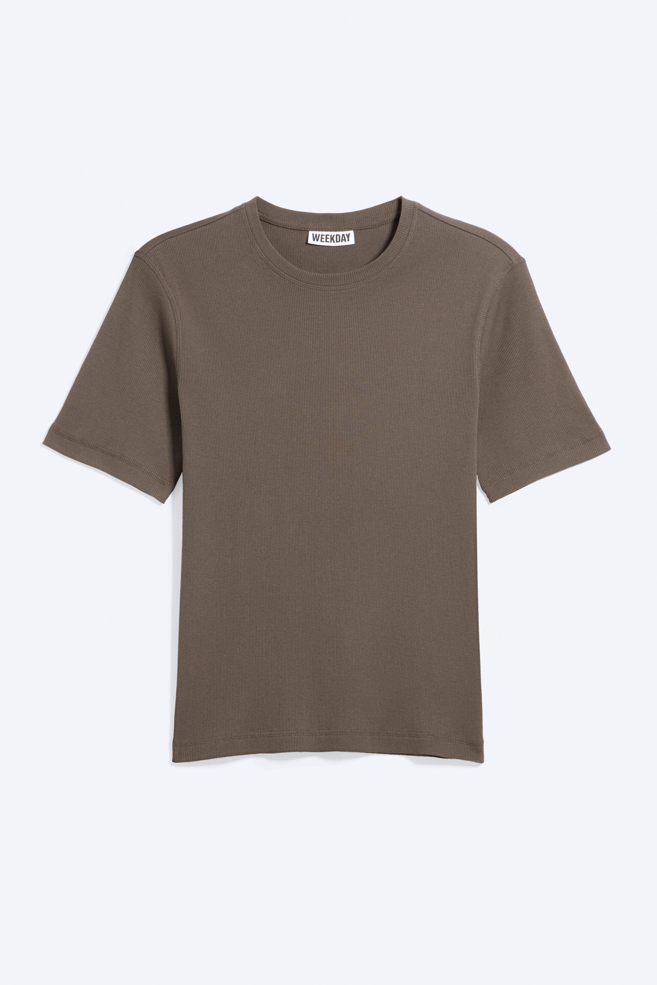 Dark Mole - Classic Slim Ribbed Cotton T-shirt - 3
