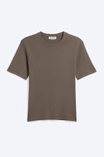 Dark Mole - Classic Slim Ribbed Cotton T-shirt - 3