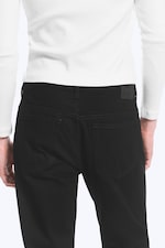 Black Rinse - Noir - SPACE JEAN TAILLE MI-HAUTE COUPE DROITE DÉCONTRACTÉE - 1