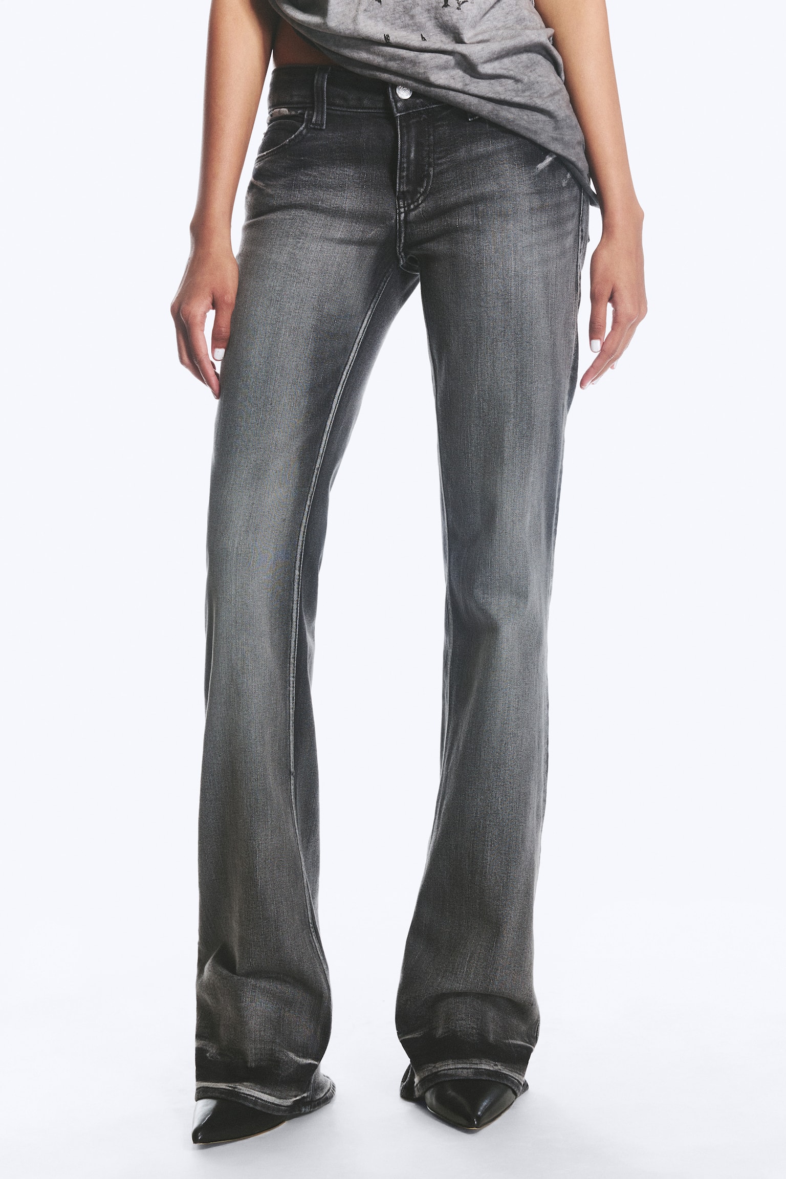 Jeans Booty Bei bootcut skinny a vita bassa - Black Moon - Grigio/Blue Moon – Blu medio/Azzurro/Lavaggio nero/Lavaggio blu – Blu scuro/Star Blue – Blu scuro/Cloudy Blue - Blu medio - 1