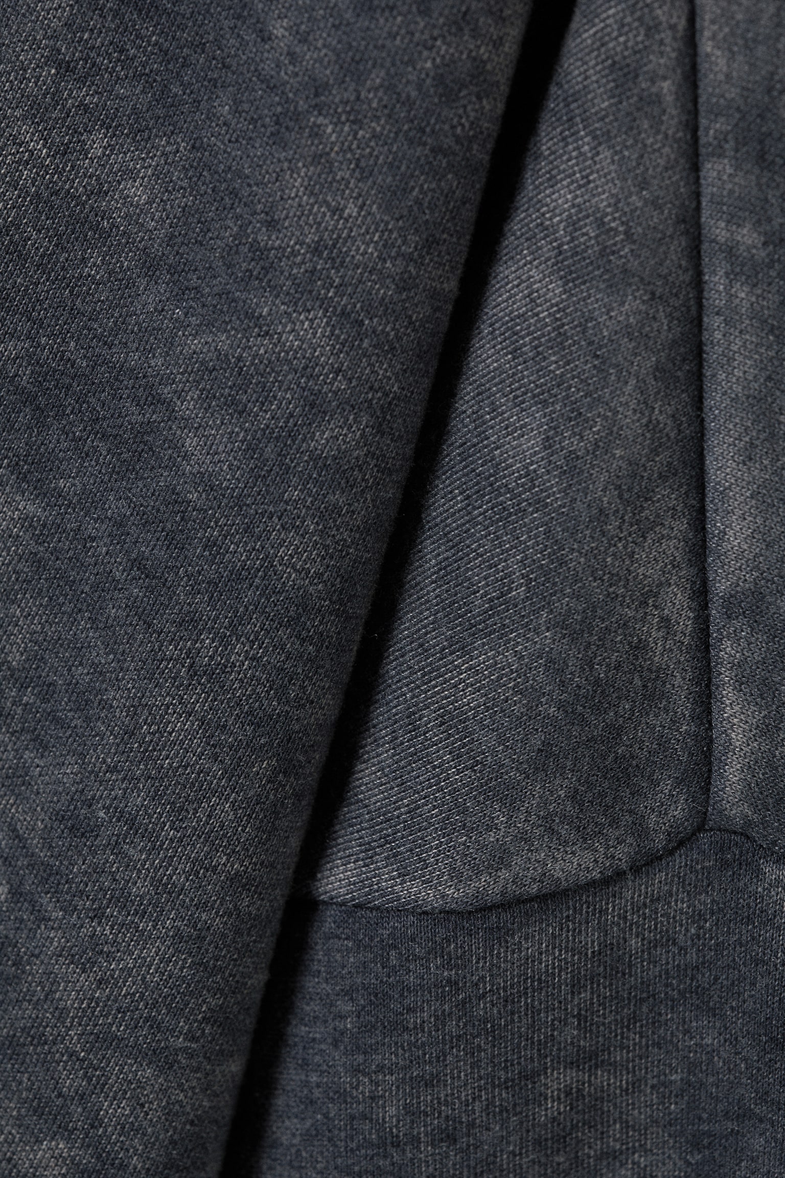 Felpa oversize e slouchy a maniche lunghe - Blu scuro lavato - 2