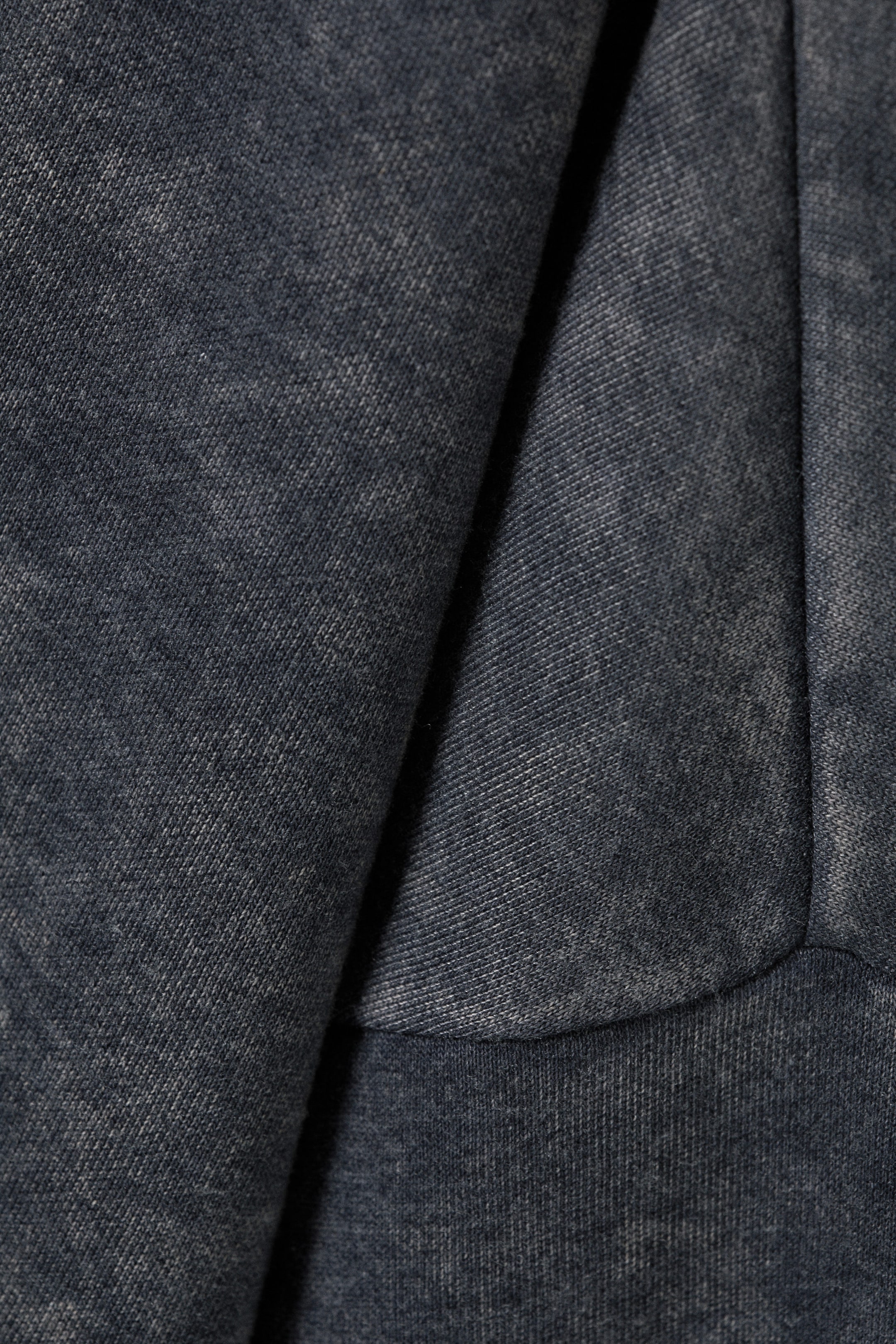 Donkerblauw met wassing - Oversized sweatshirt met lange mouwen - 2