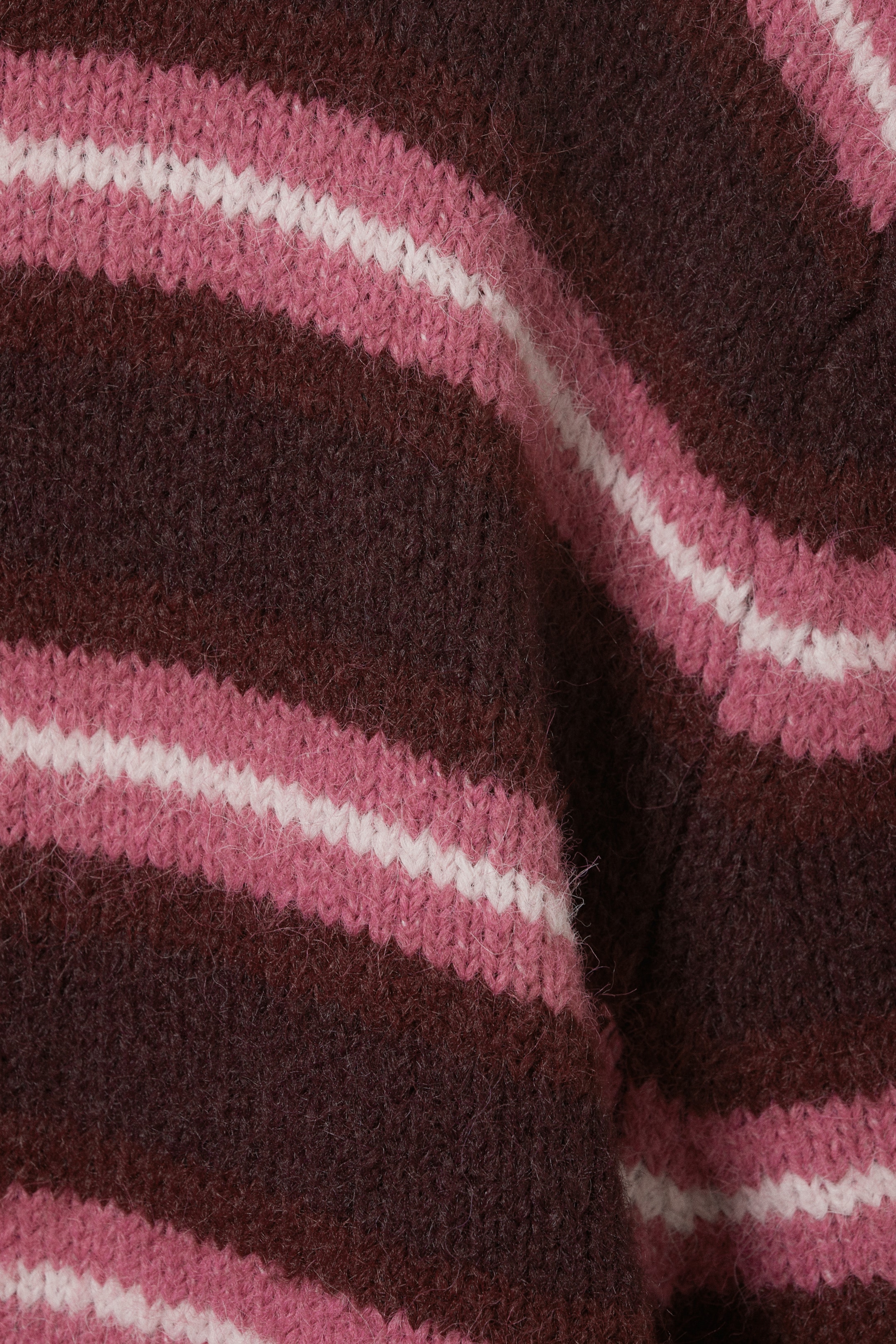 Ingrandisci l'immagine: Brushed Knit Buttoned Cardigan - Dark Red & Pink Stripes - DONNA | H&M CH 5