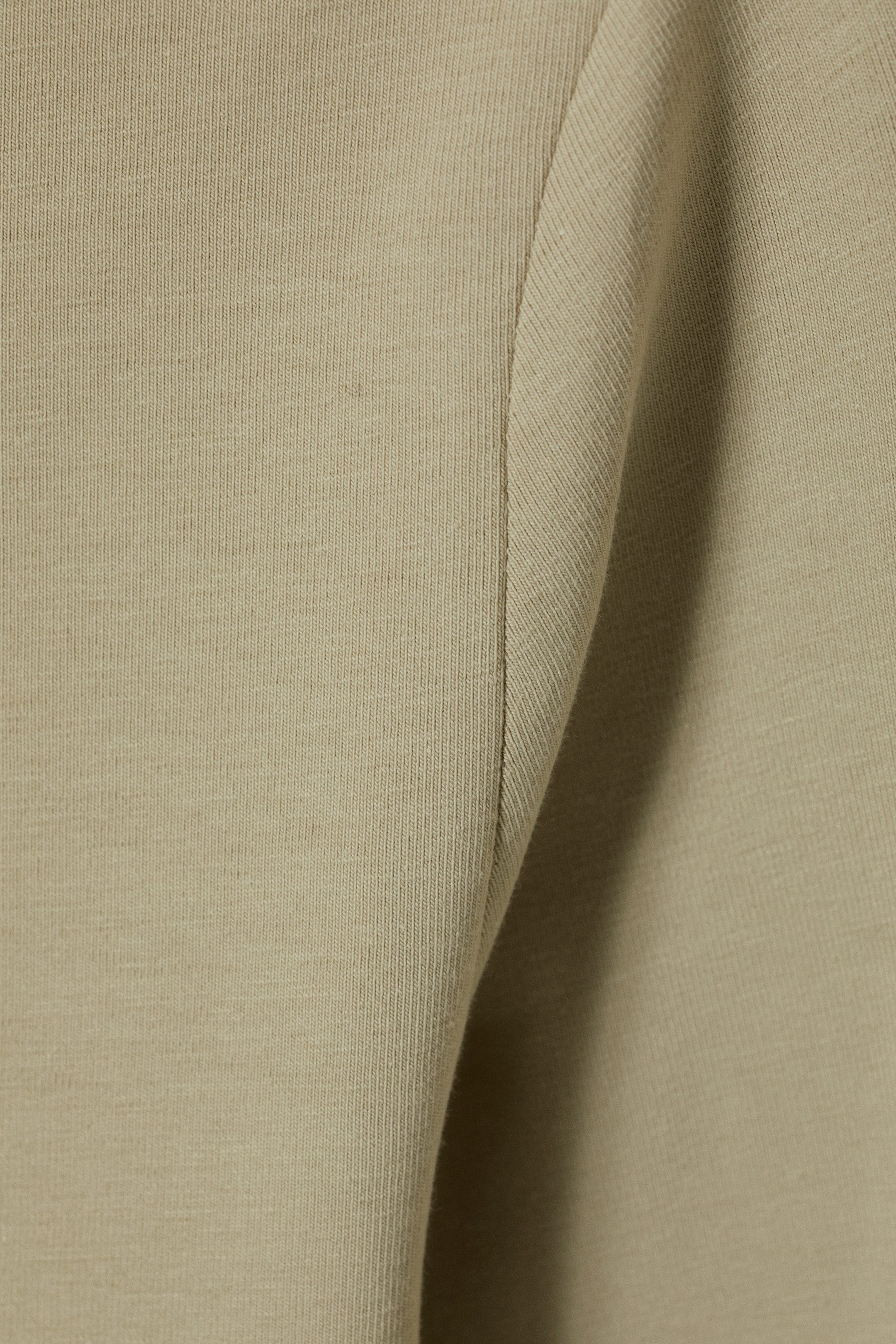 Dusty Khaki - Langärmliges Mini-Crop-Top - 1